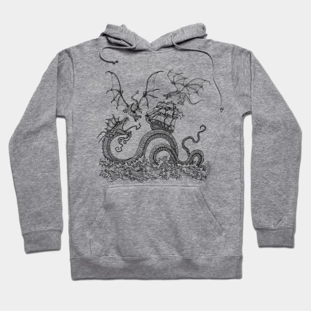 Sea dragon Hoodie by OdllyWeird